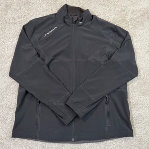 Brooks Shelter Technology Jacket Mens M Black Full Zip Running Windbreaker